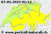 Cartina allerte di portale sui pericoli naturali Cartina allerte di portale sui pericoli naturali