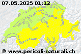 Cartina allerte di portale sui pericoli naturali